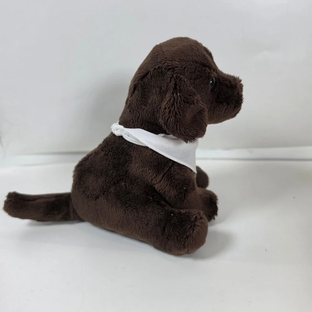 Douglas Chocolate Lab Puppy Plush Brown Stuffed Dog Bandana 6.5 inch